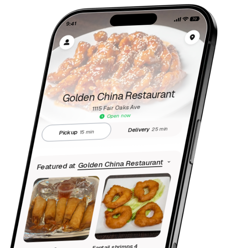 Golden China Restaurant app preview