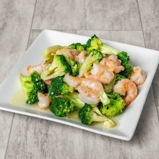 Shrimp with broccoli (dinner) / 芥兰虾仁（晚）