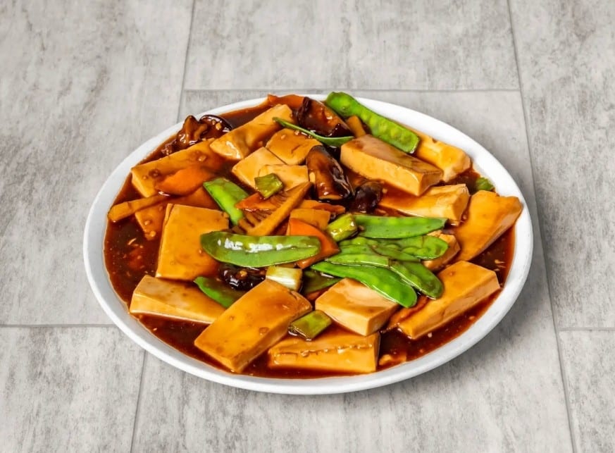 Braised bean curd / 红烧豆腐.
