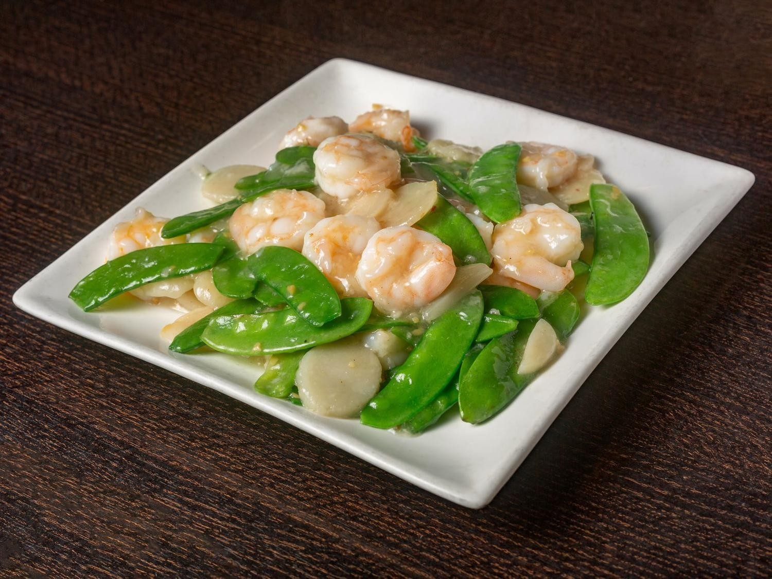 Shrimp with snow peas / 雪豆虾.