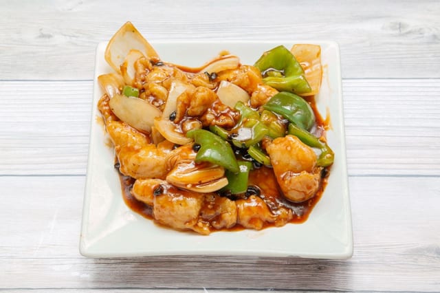 Sliced fish with black bean sauce (dinner) / 豆鼓鱼片（晚）.