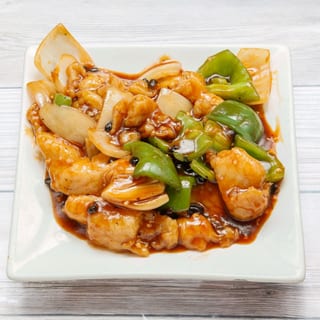 Sliced fish with black bean sauce (lunch) / 豆豉鱼片(午)