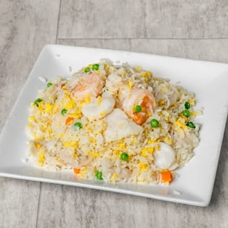 Seafood fried rice with shrimp & fish / 海鲜炒饭