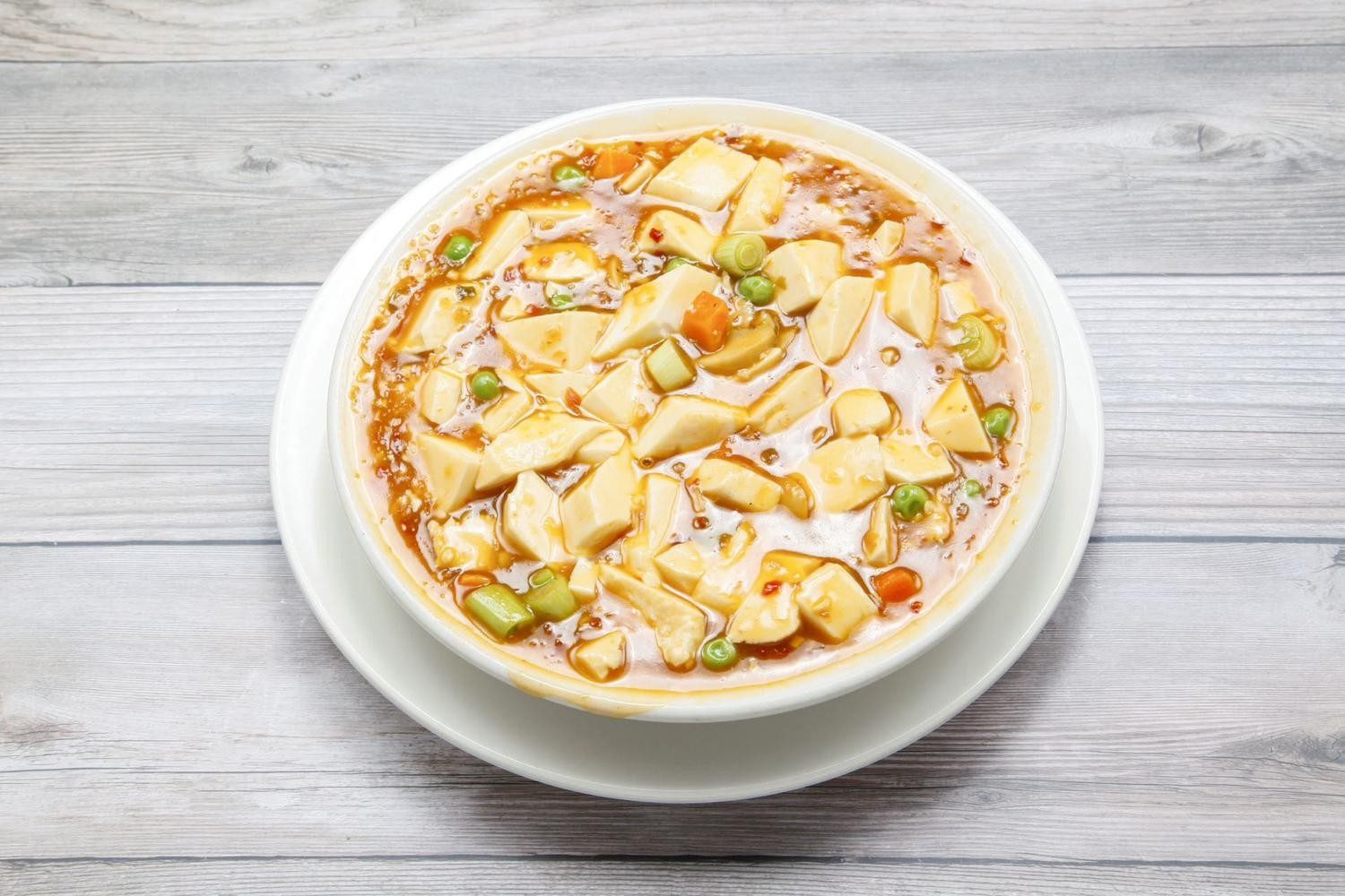 Ma bo bean curd (with beef) / 麻婆豆腐.