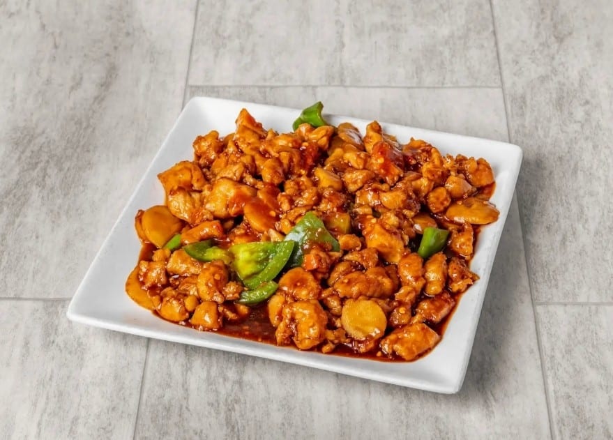 Hot & spicy chicken / 辣子鸡丁.