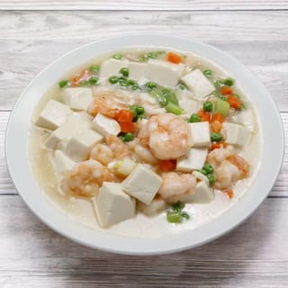 Shrimp with bean curd (lunch) / 虾仁豆腐(午)