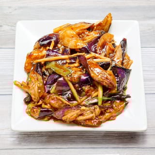 Eggplant with garlic sauce (dinner) / 鱼香茄子（晚）