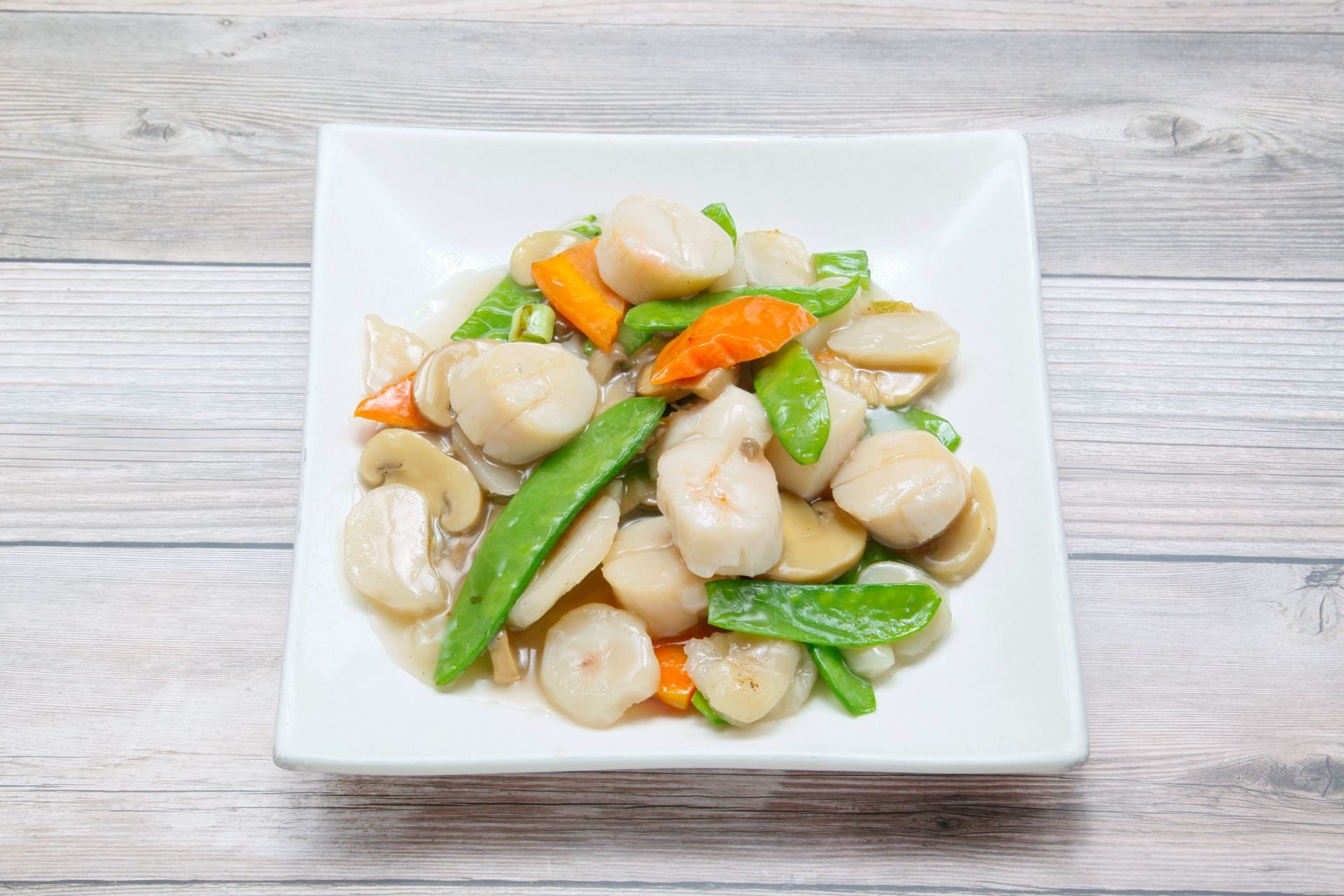 Scallops with garlic sauce / 鱼香干贝.