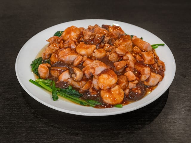 Mandarin double delight / 炒双丁.