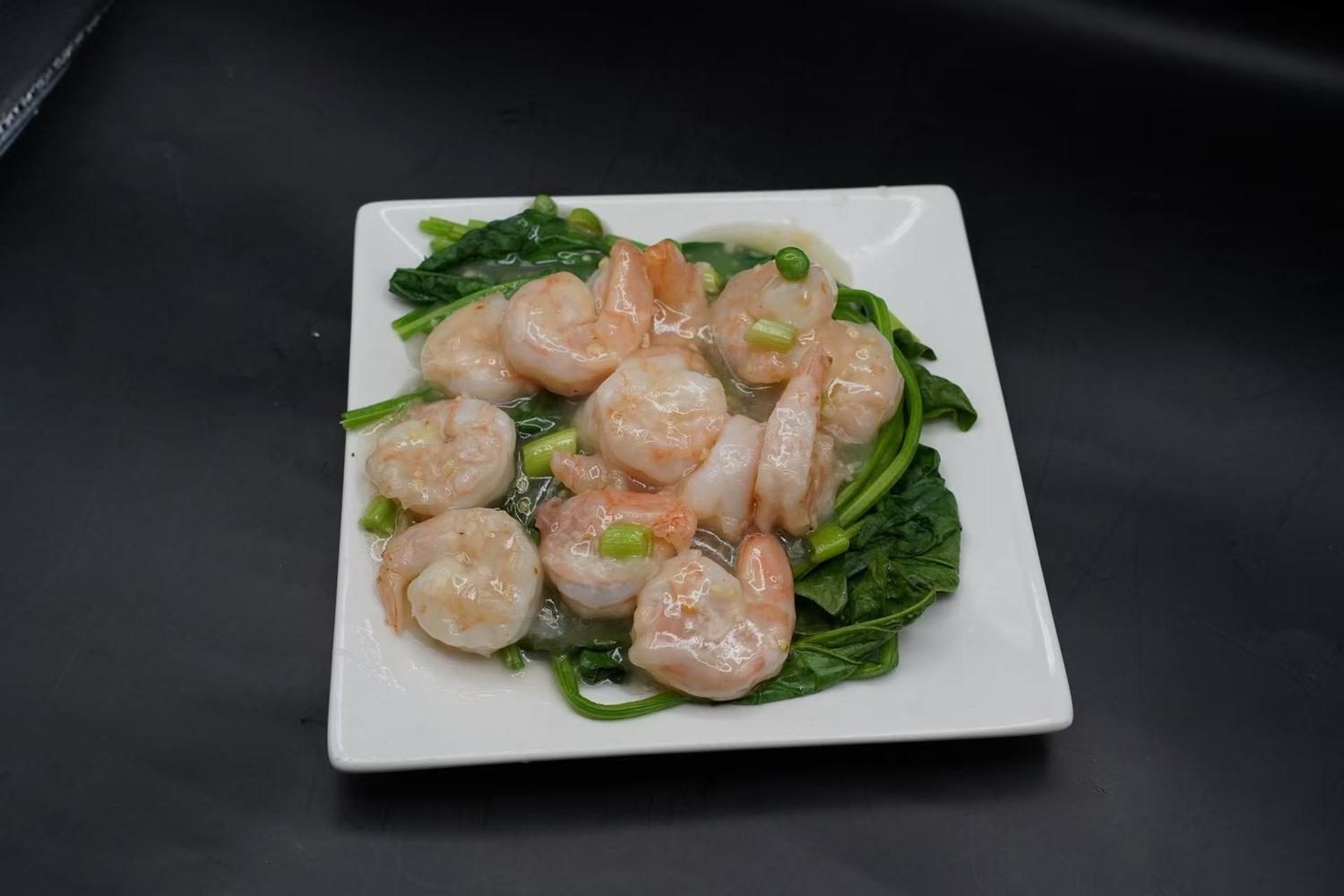 Sautéed shrimp / 清炒虾.