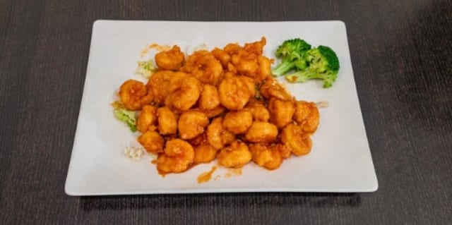 Hot & crispy shrimp / 溜炒虾.