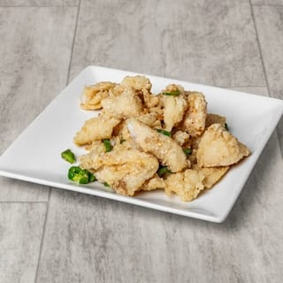 Salt & pepper fried fish fillets (lunch) / 椒盐鱼片(午)