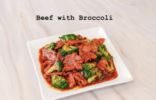 Beef with broccoli / 芥兰牛肉.